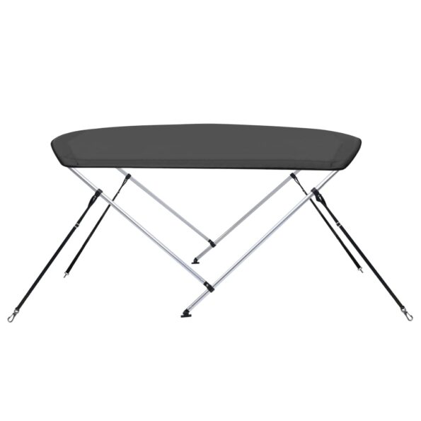 vidaXL Strieška Bimini s 2 oblúkmi antracitová 150x120x110 cm – Obrázok 4