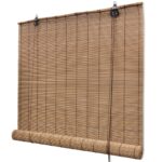 vidaXL Bambusové rolety 2 ks 100x160 cm, hnedé – Obrázok 3