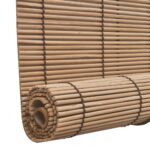 vidaXL Bambusové rolety 2 ks 100x160 cm, hnedé – Obrázok 5