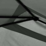 vidaXL Altánok s poťahmi na stĺpiky 3x4x2,6 m, antracitový 160 g/m² – Obrázok 2