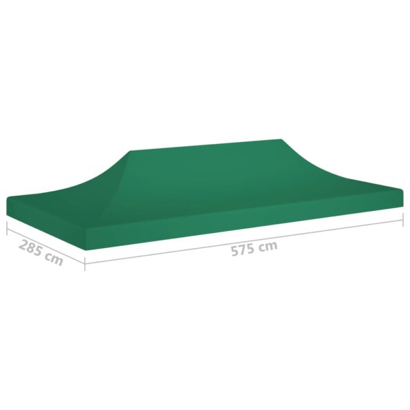 vidaXL Strecha na párty stan 6x3 m, zelená 270 g/m² – Obrázok 6
