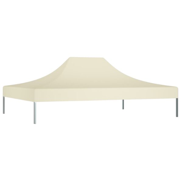 vidaXL Strecha na párty stan 4x3 m, krémová 270 g/m² – Obrázok 2