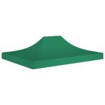 vidaXL Strecha na párty stan 4x3 m, zelená 270 g/m²