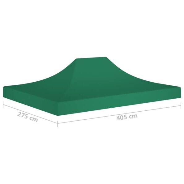 vidaXL Strecha na párty stan 4x3 m, zelená 270 g/m² – Obrázok 6