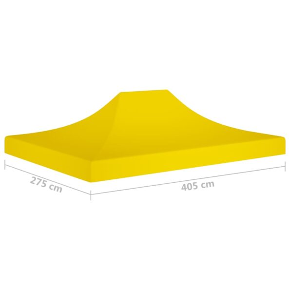 vidaXL Strecha na párty stan 4x3 m, žltá 270 g/m² – Obrázok 6