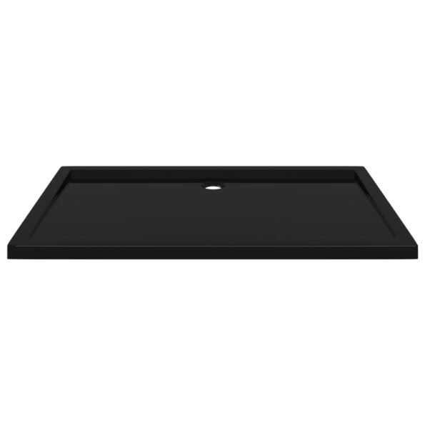 vidaXL Obdĺžniková sprchová vanička z ABS čierna 70x120 cm – Obrázok 3