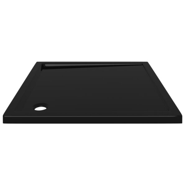 vidaXL Štvorcová sprchová vanička z ABS čierna 80x80 cm – Obrázok 3