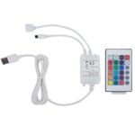 vidaXL Herná stolička s RGB LED svetlami ružovo-biela umelá koža – Obrázok 10