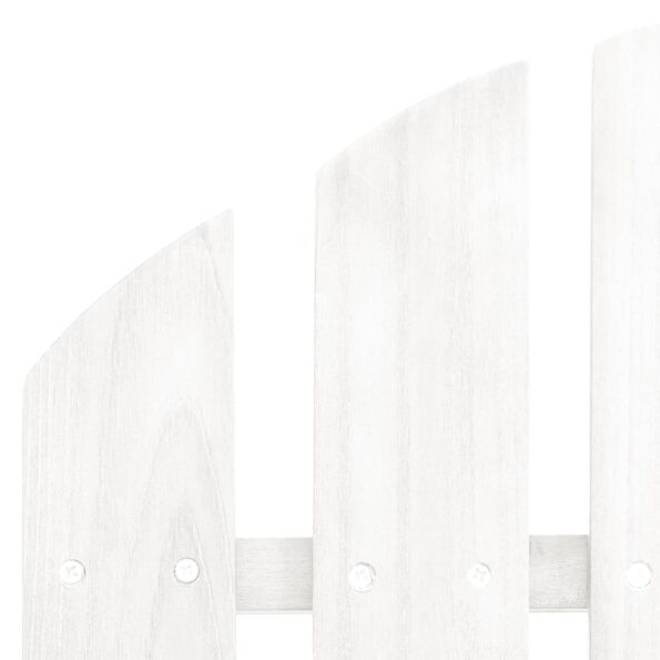 vidaXL 2-miestna záhradná stolička Adirondack jedľový masív biela – Obrázok 5