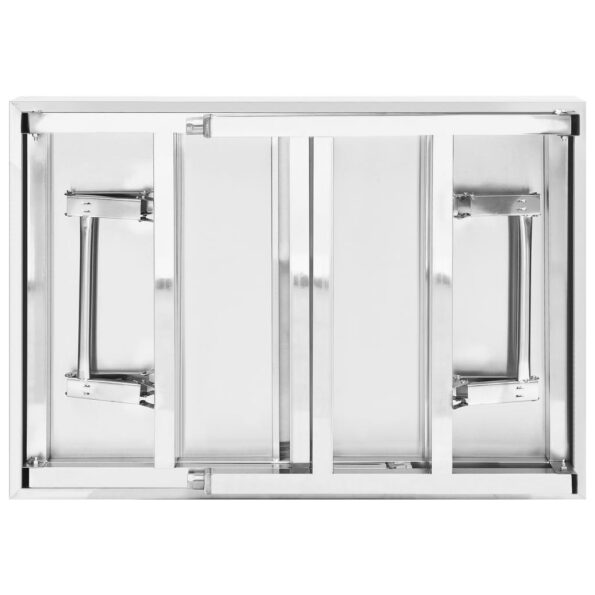 vidaXL Kuchynský pracovný stôl 85x60x80 cm nehrdzavejúca oceľ – Obrázok 4
