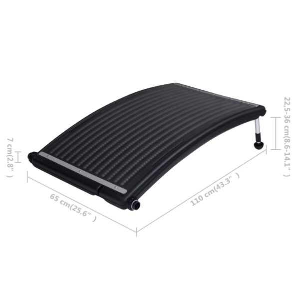 vidaXL Zaoblené bazénové solárne ohrievacie panely 110x65 cm – Obrázok 12