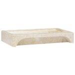 vidaXL Umývadlo krémové 58x39x10 cm mramor – Obrázok 5