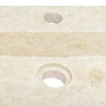 vidaXL Umývadlo krémové 58x39x10 cm mramor – Obrázok 6