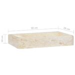 vidaXL Umývadlo krémové 58x39x10 cm mramor – Obrázok 7
