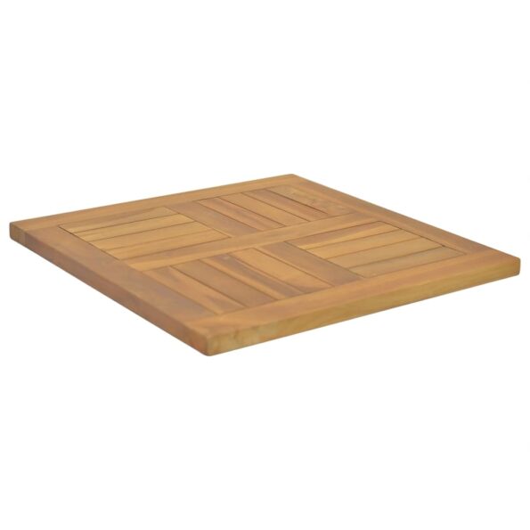 vidaXL Štvorcová stolová doska 50x50x2,5 cm teakový masív – Obrázok 3