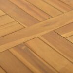 vidaXL Štvorcová stolová doska 50x50x2,5 cm teakový masív – Obrázok 5