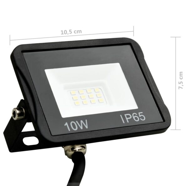 vidaXL LED reflektor 10 W studené biele svetlo – Obrázok 10