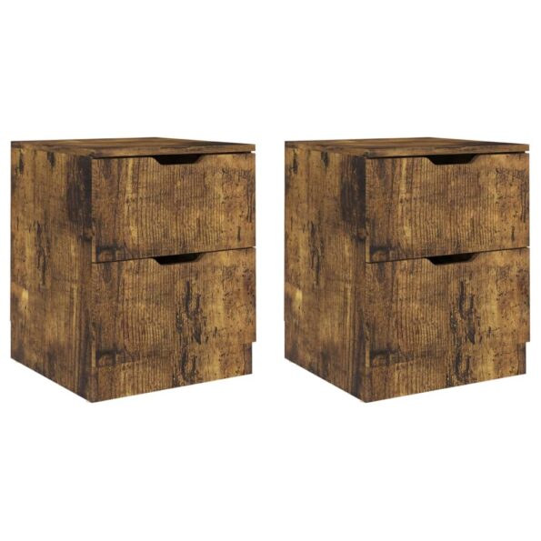 vidaXL Nočné stolíky 2 ks, tmavý dub 40x40x50 cm, kompozitné drevo – Obrázok 2