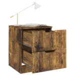 vidaXL Nočné stolíky 2 ks, tmavý dub 40x40x50 cm, kompozitné drevo – Obrázok 3