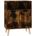 vidaXL Komoda, tmavý dub 60x30x72 cm, kompozitné drevo – Obrázok 2