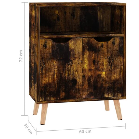 vidaXL Komoda, tmavý dub 60x30x72 cm, kompozitné drevo – Obrázok 8