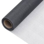 vidaXL Sieť proti hmyzu sklené vlákno 112x1000 cm sivá