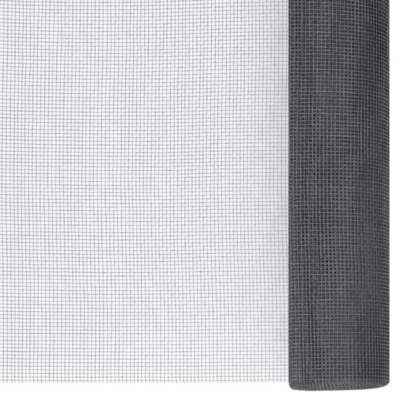 vidaXL Sieť proti hmyzu sklené vlákno 112x1000 cm sivá – Obrázok 3