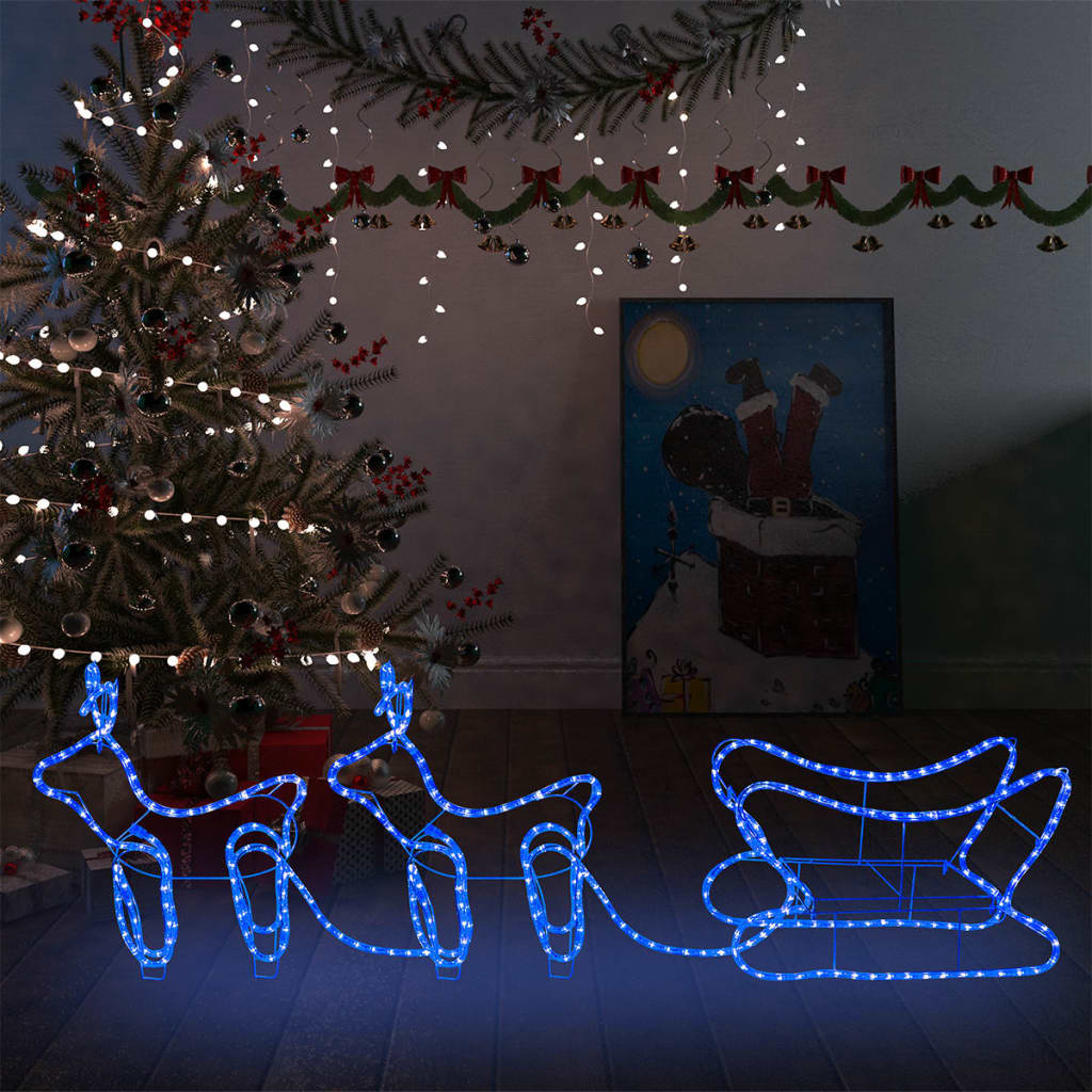 VXL8720286415030_m_en_hd_1.jpg vidaXL Vianočná vonkajšia dekorácia so sobmi a saňami 576 LED diód – Obrázok 1