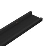 vidaXL Nástenné police 2 ks, čierne 100x9x3 cm – Obrázok 8