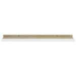 vidaXL Nástenné police 2 ks, biele a dub sonoma 60x9x3 cm – Obrázok 5