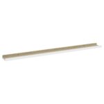 vidaXL Nástenné police 2 ks, biele a dub sonoma 100x9x3 cm – Obrázok 4