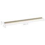 vidaXL Nástenné police 2 ks, biele a dub sonoma 100x9x3 cm – Obrázok 9