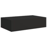 vidaXL Zásuvkové police nástenné 2 ks čierne 40x23,5x10 cm MDF – Obrázok 4
