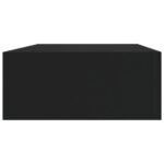 vidaXL Zásuvkové police nástenné 2 ks čierne 40x23,5x10 cm MDF – Obrázok 6