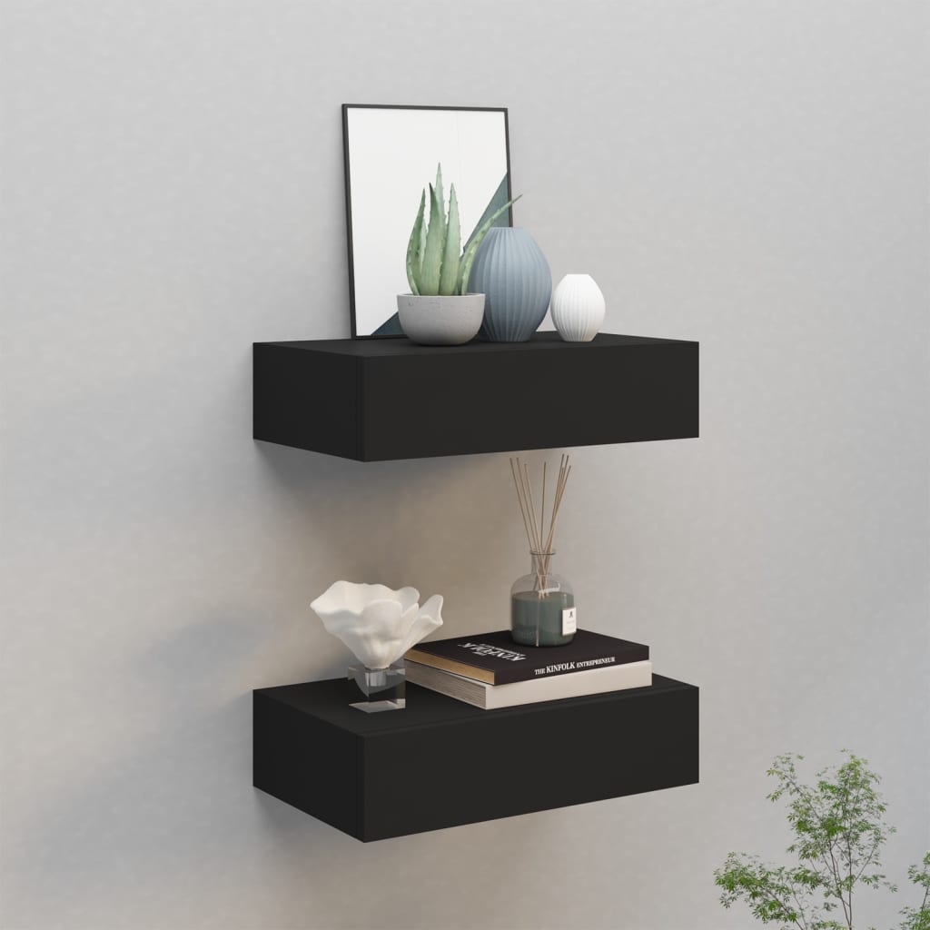 VXL8720286418697_m_en_hd_1.jpg vidaXL Zásuvkové police nástenné 2 ks čierne 40x23,5x10 cm MDF – Obrázok 1