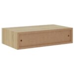 vidaXL Zásuvkové police nástenné 2 ks dubové a biele 40x23,5x10 cm MDF – Obrázok 8