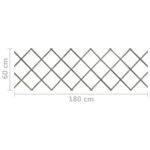 vidaXL Mriežkový plot 5 ks sivý jedľové drevo 180x60 cm – Obrázok 7