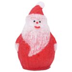vidaXL LED vianočná akrylová figúrka Santu exteriér aj interiér 28 cm – Obrázok 5