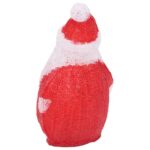 vidaXL LED vianočná akrylová figúrka Santu exteriér aj interiér 28 cm – Obrázok 6