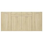vidaXL Komoda, dub sonoma 160x36x75 cm, kompozitné drevo – Obrázok 6