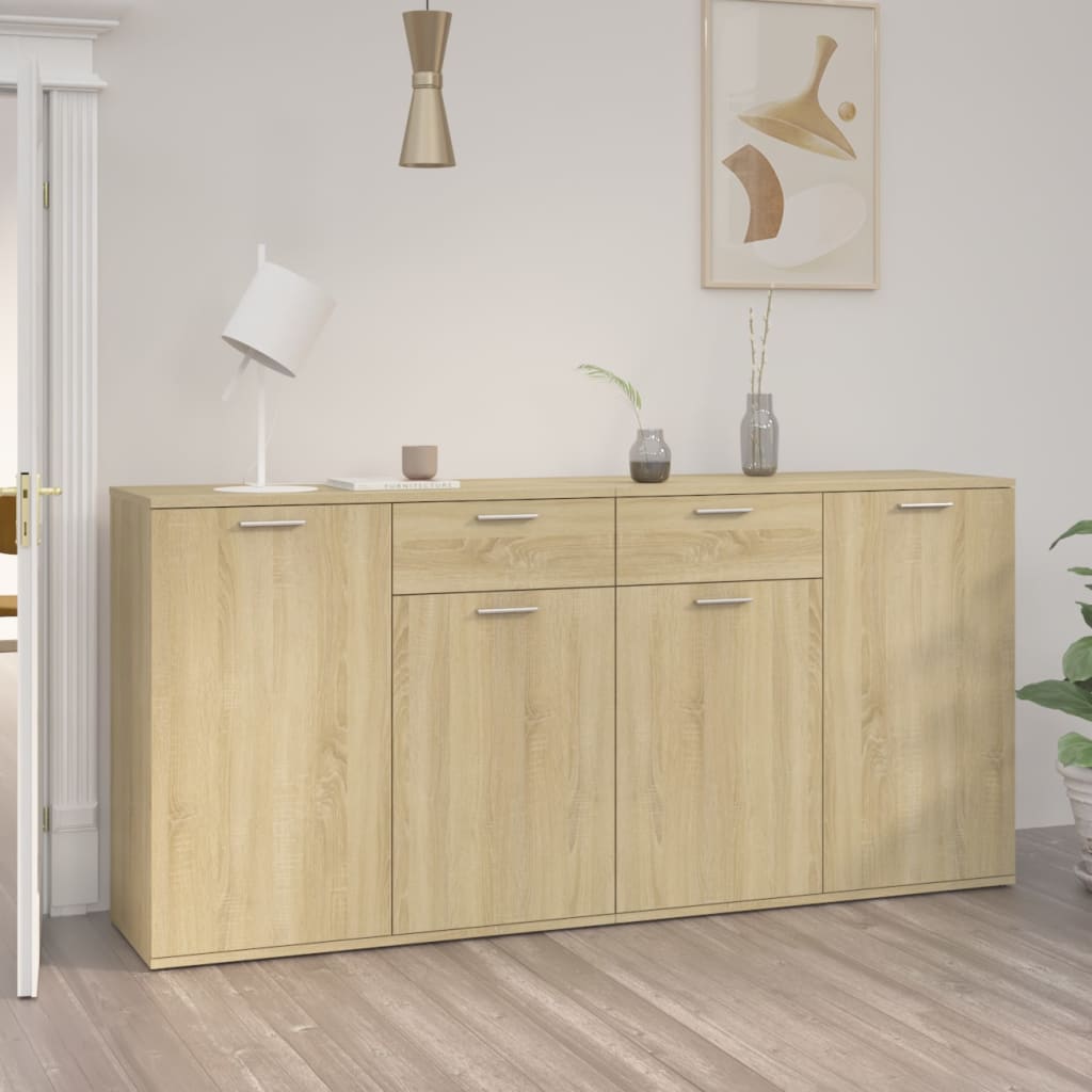 VXL8720286459126_m_en_hd_1.jpg vidaXL Komoda, dub sonoma 160x36x75 cm, kompozitné drevo – Obrázok 1