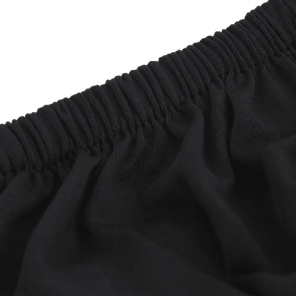 vidaXL Naťahovací prehoz na pohovku čierny polyester Jersey – Obrázok 5