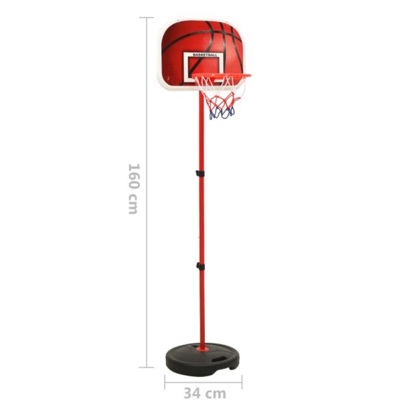 vidaXL Prenosná basketbalová súprava nastaviteľná 160 cm – Obrázok 8