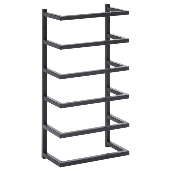 vidaXL Stojan na uteráky čierny 24x12x48 cm oceľ – Obrázok 2