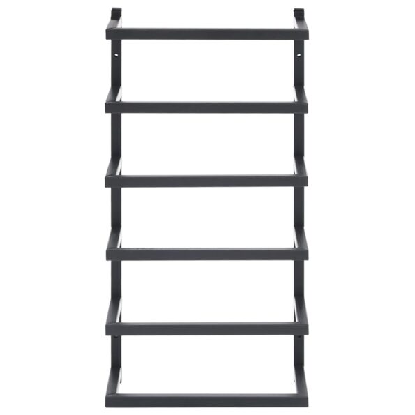 vidaXL Stojan na uteráky čierny 24x12x48 cm oceľ – Obrázok 3