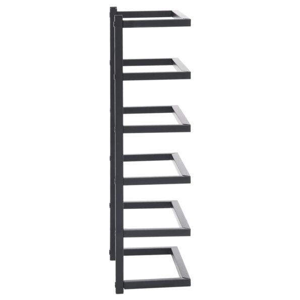 vidaXL Stojan na uteráky čierny 24x12x48 cm oceľ – Obrázok 4