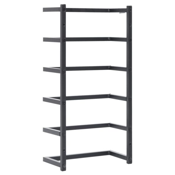 vidaXL Stojan na uteráky čierny 24x12x48 cm oceľ – Obrázok 5