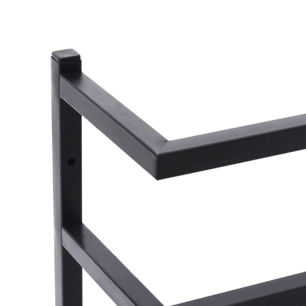 vidaXL Stojan na uteráky čierny 24x12x48 cm oceľ – Obrázok 6