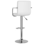 vidaXL Barové stoličky 2 ks biele umelá koža – Obrázok 7