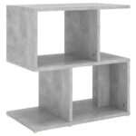 vidaXL Nočný stolík, betónovo sivý 50x30x51,5 cm, kompozitné drevo – Obrázok 2